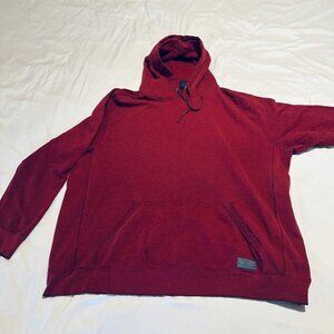 Vintage Y2K 1990s BUM Equipment Hoodie XL - Blood Red